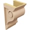 Ekena Millwork 6"W x 6"D x 12"H Wide Scroll Rough Cedar Woodgrain TimberThane Corbel, Primed Tan CORUR06X06X12SCRRCPR - alternate 6